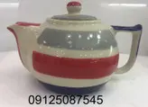 قوری تکی دوریکا طرح قرمز طوسی سورمه ای