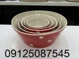 کاسه ماست دوریکا طرح قرمز خالدار