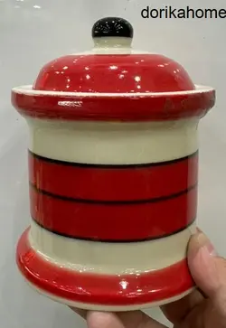 بانکه دوریکا سایز بزرگ طرح قرمز مشکی