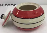 قندان تکی دوریکا طرح قرمز مشکی