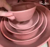 کاسه ماست دوریکا طرح مات پاستلی