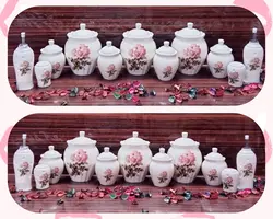 پاسماوری طرح ترانسفر گل رز ۱۱ تکه