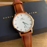 ساعت دنیل ولینگتون مدل DAPPER DURHAM تقویم دار رزگلد - سایز 34 (زنانه مردانه)