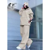 ست هودی و شلوار بگ گشاد دورس تو کرکی فری سایز ۳۶ تا ۴۴