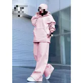 ست هودی و شلوار بگ گشاد دورس تو کرکی فری سایز ۳۶ تا ۴۴