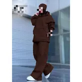 ست هودی و شلوار بگ گشاد دورس تو کرکی فری سایز ۳۶ تا ۴۴