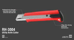 کاتر DELTA - سه عدد تیغ - RH-3004