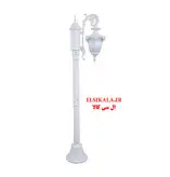 چراغ محوطه مدل صدف تک شعله مشکی با پایه و بدون پایه