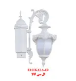 چراغ محوطه تک شعله مشکی مدل صدف