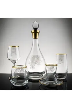 سرویس پارچ و لیوان (آب خوری) ۱۲ نفره ۶۱ پارچه برند Decores Home
