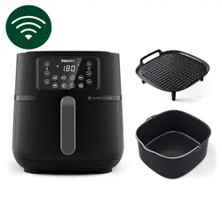 سرخکن بدون روغن فیلیپس مدل HD9285/96 XXL با اکسسوری های هدیه کمپانی فیلیپس داخل جعبه (2+)