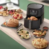 سرخکن بدون روغن فیلیپس مدل HD9285/96 XXL با اکسسوری های هدیه کمپانی فیلیپس داخل جعبه (2+)