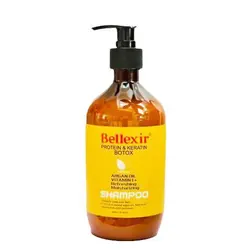 شامپو بدون سولفات بلکسیرBellexir حاوی روغن آرگان پروتئین کراتین و بوتاکس