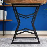 میز تحریر و نهار خوری چوب و فلز آدرین 0502-03