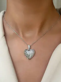 گردنبند استیل طرح قلب، گردنبند استیل شیک و زیبا،گردنبند استیل ، گردنبند، اکسسوری، بدلیجات