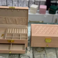 جعبه جواهرات لوکس، جعبه جواهرات و زیورآلات چرمی