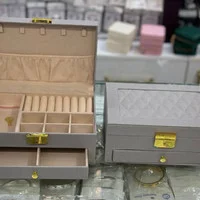 جعبه جواهرات لوکس، جعبه جواهرات و زیورآلات چرمی