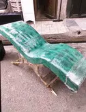 تخت‌ مژه موج دار فورتیک مدل تمام چستر با پارچه خارجی ورنگ بندی