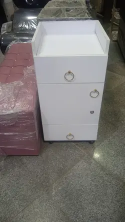 ترولی چوبی دو کشو وکمد تمام ملامینه ارسال به سراسر کشور