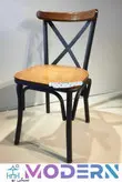 صندلی چوبی پایه فلز