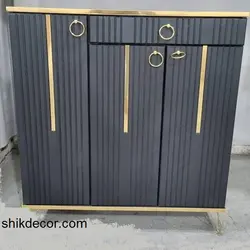 جاکفشی سه درب رنگ طوسی وسفیدام دی اف