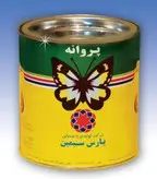 رنگ روغنی آلکیدی براق ربی طوسی قهوه ای مشکی سفید جلای بی رنگ پارس سیمین کد 520 وزن 250 گرم Pars simin