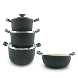 سرویس قابلمه و ماهیتابه گرانیتی 7 پارچه اطلسی