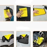حوله دستمال نظافت خودرو و منزل میکروفایبر ۷۰ گرمی مدل 40×30