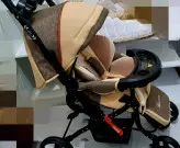 سرویس سیسمونی رنگ کرم کالسکه_کریر_کوله پشتی_صندلی غذا زویه_روروئک