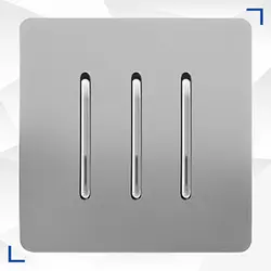 کلید سه پل آسیا مدل کریستال نقره ای