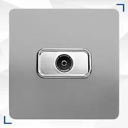 پریز آنتن آسیا مدل کریستال نقره ای