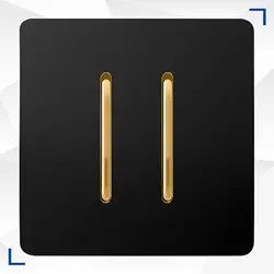 کلید دو پل آسیا مدل کریستال مشکی طلایی