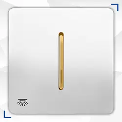 کلید تک پل آسیا مدل کریستال سفید طلایی