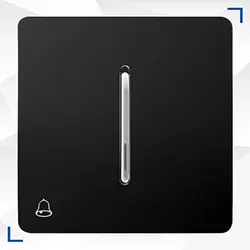 شاسی زنگ آسیا مدل کریستال مشکی نقره ای