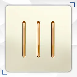 کلید سه پل آسیا مدل کریستال صدفی طلایی