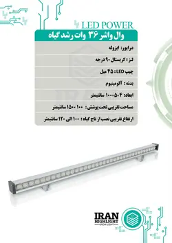 لامپ رشد گیاه 36 وات