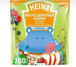 سرلاک‌ چندغله با طعم سیب و تمشک و بلوبری هاینز 200 گرمی