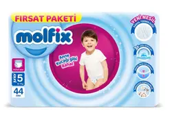پوشک شورتی مولفیکس سایز ۵ بسته ۴۴ عددی