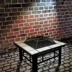 آتشدان (فایرپیت) با میز سرامیکی هیزمی مدل FH-88