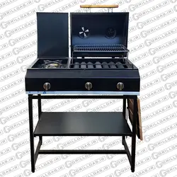 باربیکیو گازی زغالی 80 الی 100 سانت سایز M + گارانتی