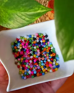 منجوق میکس رنگی درشت