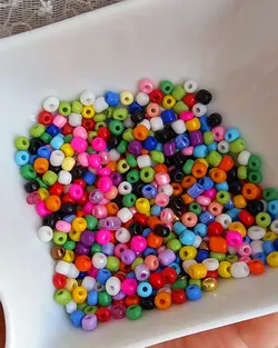 منجوق میکس رنگی درشت