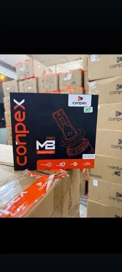 هدلایت M8PRO conpex h7 محصول 2024 بااشانتیون‌چراغ‌سکن اصلی و پلمپConpex AUTO LED LIGHTING SYSTEM