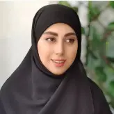 مقنعه لبنانی دکمه دار جنس پارچه کرپ کره رنگ مشکی بسیار پرفروش