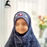 مقنعه دخترانه گرم مقنعه دوتیکه تولید برای اولین بار در ایران مقنعه دوتیکه گلدوزی شیک