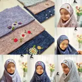 مقنعه دخترانه گرم مقنعه دوتیکه تولید برای اولین بار در ایران مقنعه دوتیکه گلدوزی شیک