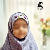 مقنعه دخترانه گرم مقنعه دوتیکه تولید برای اولین بار در ایران مقنعه دوتیکه گلدوزی شیک