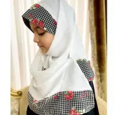 مقنعه نرگس کد 4 مناسب سن 4 تا 9 سال بسیار پرفروش