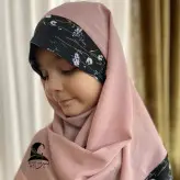 مقنعه نرگس کد 8 مناسب 4تا9 سال بسیار راحت باز و بسته میشود