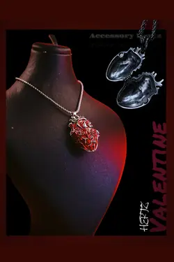 گردنبند قاب عکس (قلب عکس خور)